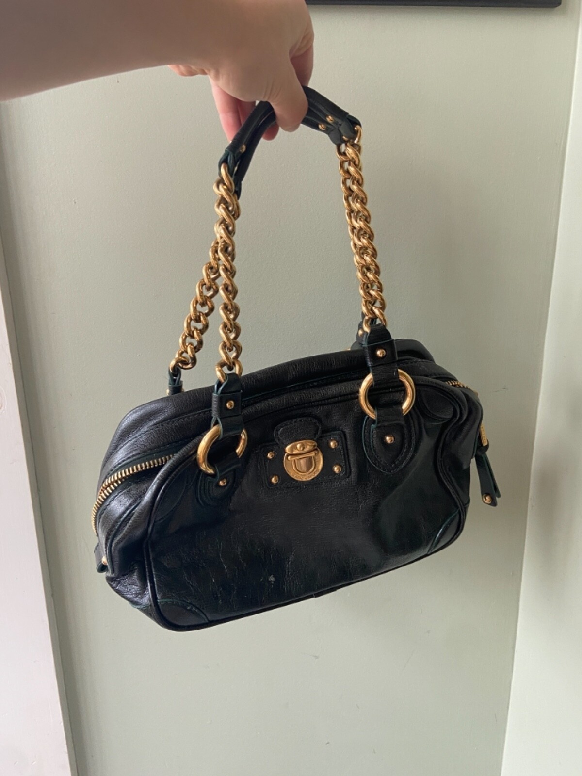 Marc Jacobs Vintage 2000s Dark Teal Box Bag | eBay Marc Jacobs Vintage 2000s Dark Teal Box Bag | eBay