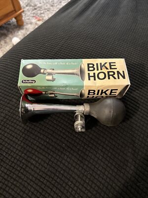 Schylling - Best Bike Riders Club Bicycle Honk Horn - BLACK & Chrome - New