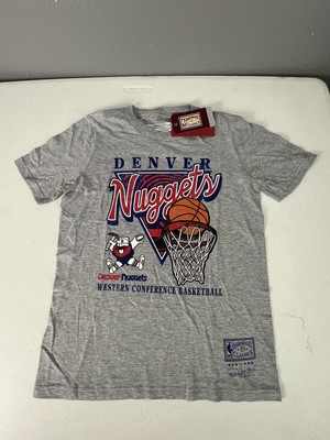 MITCHELL & NESS Kids Denver Nuggets T Shirt Size Medium 10/12 NWOT 