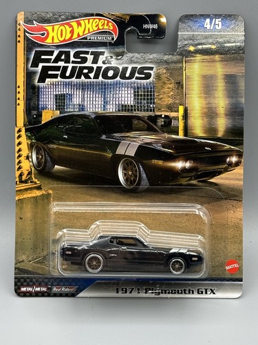 ミニカー FAST&FURIOUS JETTA VS PLYMOUTH GTX HOT WHEELS 2023 FAST & FURIOUS Mix 2 HNW46 1971 Plymouth GTX 4/5