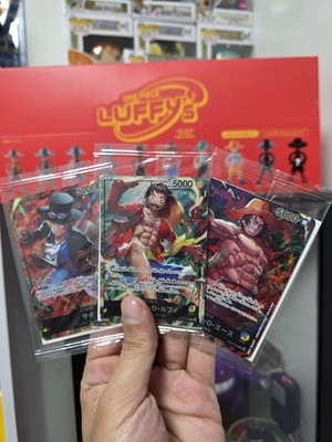 Sabo Ace Luffy ST13-001-002-003 Seven Eleven PROMO sealed 3 Card