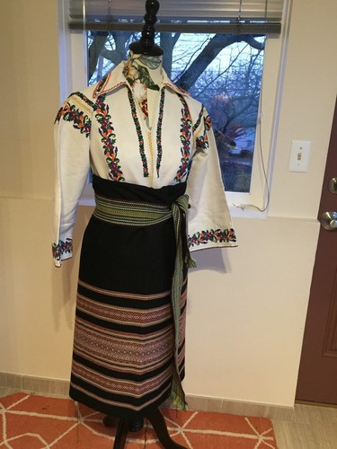 Vintage Ukrainian Folk Vyshyvanka Hand Made And Embroidered