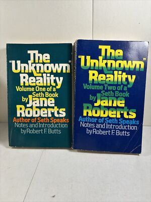 The ''Unknown'' Reality Volume 1 & 2 A Seth Paperback by Jane Roberts Lot Of 2