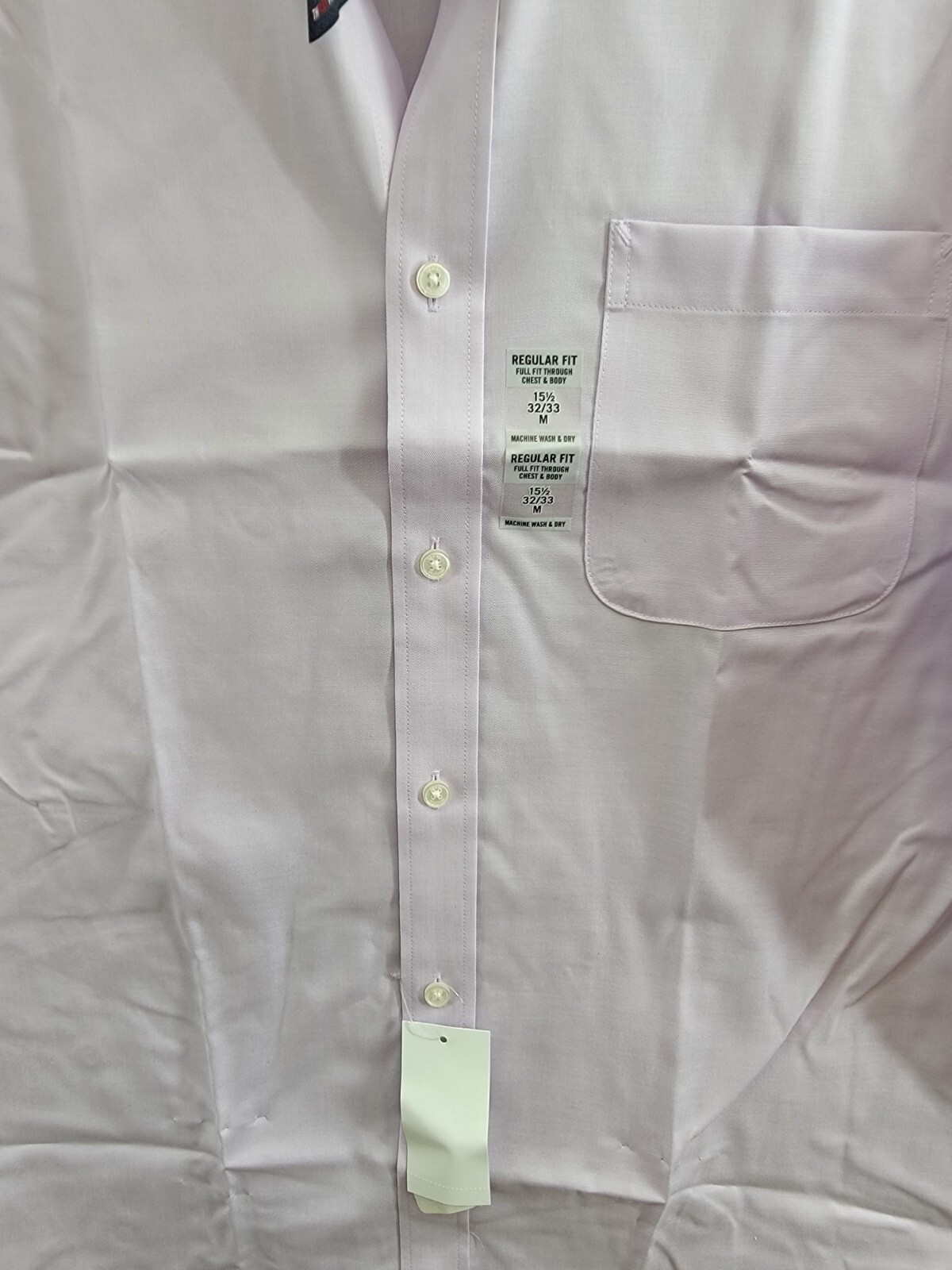 Tommy Hilfiger TH Flex Regular Fit Stretch Oxford Dress Shirt Men's 15.5 32-33 - Picture 9 of 18