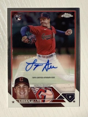 Logan Allen 2023 Topps Chrome Update Rookie Auto Autograph Guardians