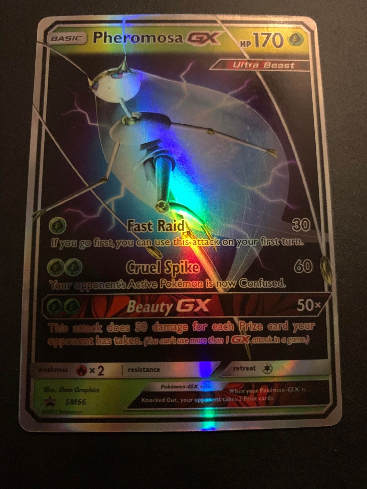Pheromosa GX SM66 JUMBO Black Star Promo Oversize Pokemon