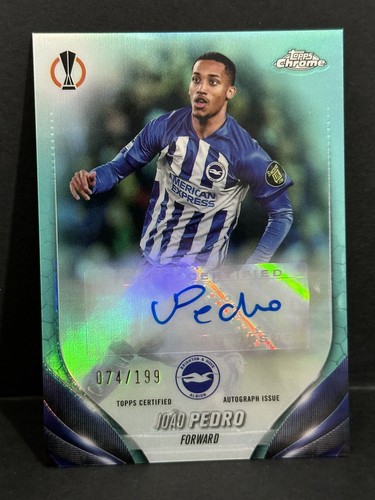 99枚限定　topps chrome barcelona 　スアレス　サイン 2023-24 Topps Chrome UEFA Club Competition Brighton Joao