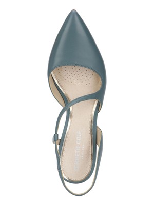 

KENNETH COLE Женские Зеленые Кожаные Туфли-лодочки Riley 85 Асимметричные Шпильки, Зеленый, KLS0018LE