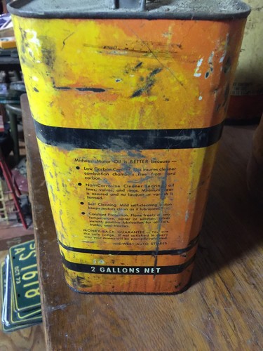 Midwest Motor Oil 2 Gal Metal Can