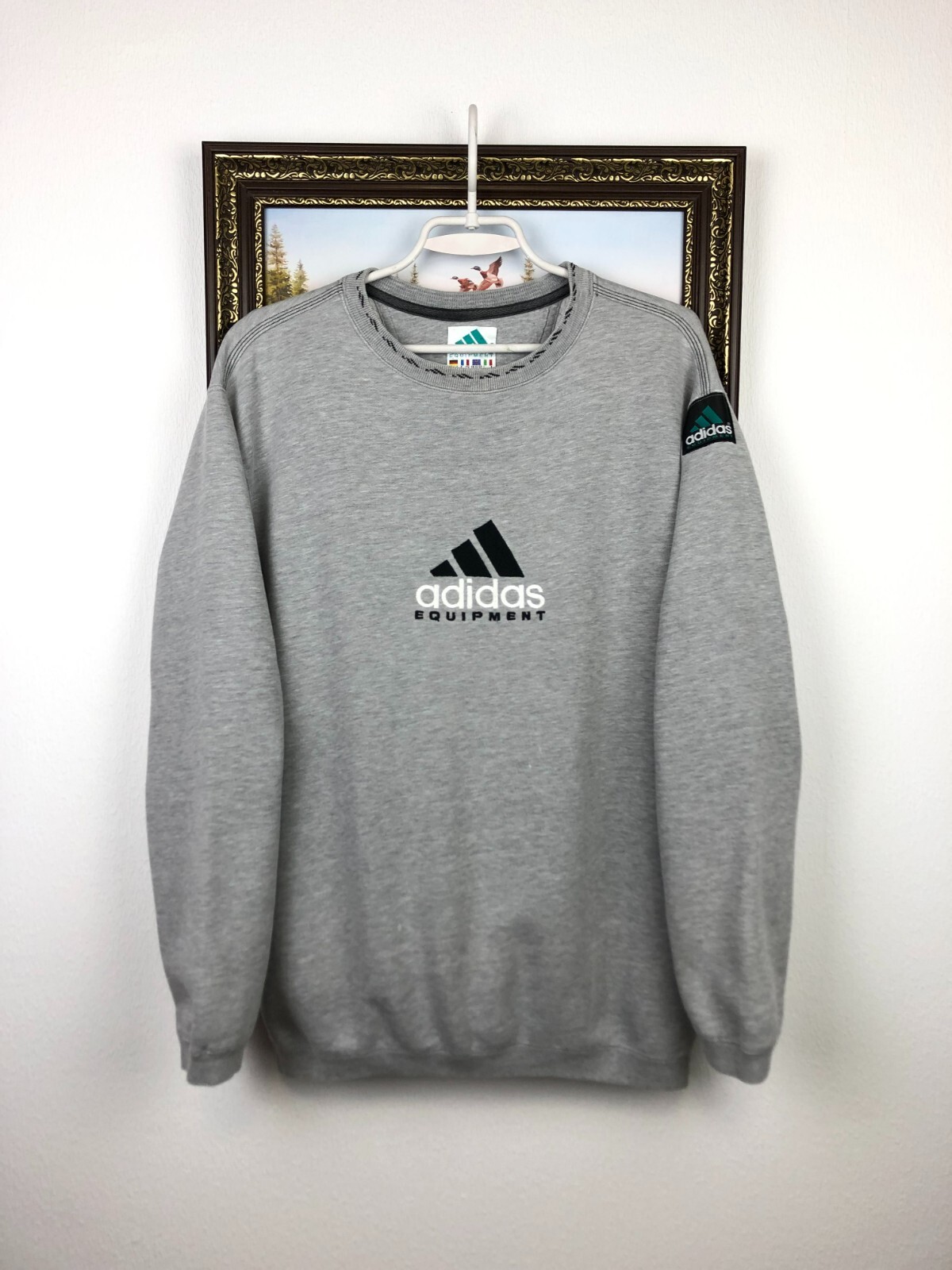 adidas スウェット 80s 90s USA製 グレー Lサイズ 古着通販 XL☆古着 アディダス adidas 長袖 スウェット パーカー