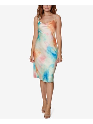 SAGE COLLECTIVE Женское белое платье с регулируемыми бретельками на бретельках-спагетти для тела 8