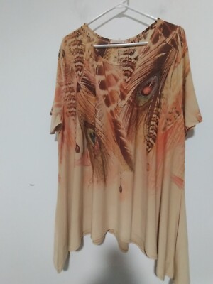 Cocos Clozet Women's Size 3X Stretchy Short Sleeve Shirt