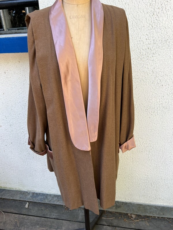 Maryvonne Paris Manteau Smocking Vintage Circa 1980 Laine MusÃ©E Galliera Paris