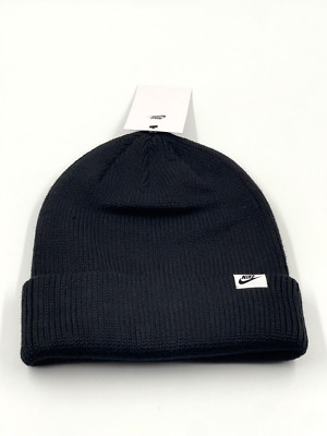 Nike Cuffed Beanie Black One Size Men or Women Sports Winter Swoosh