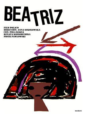 5051 Beatriz, Polish Movie Poster.Room Interior design.Decorative Hotel Art