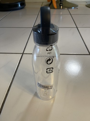 BRAND NEW IKEA 365+ PLASTIC WATER BOTTLE DARK GREY 504.123.48 17 FL.OZ 500 ML