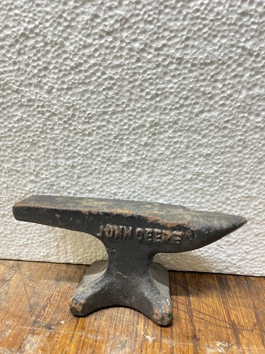 その他 Miniature Anvil vtg John Deere Mini Anvil Primitive Rough Cast | eBay