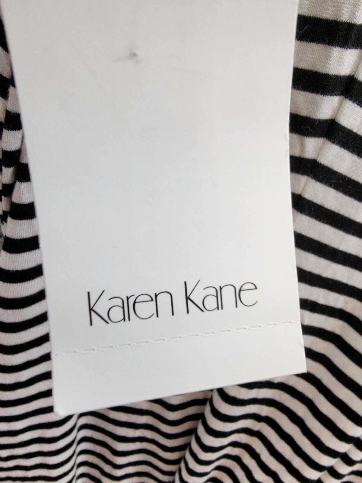 Karen Kane Sleeveless Contrast Collar Dress Women's Large Stripe Pullover Style - Picture 14 of 15