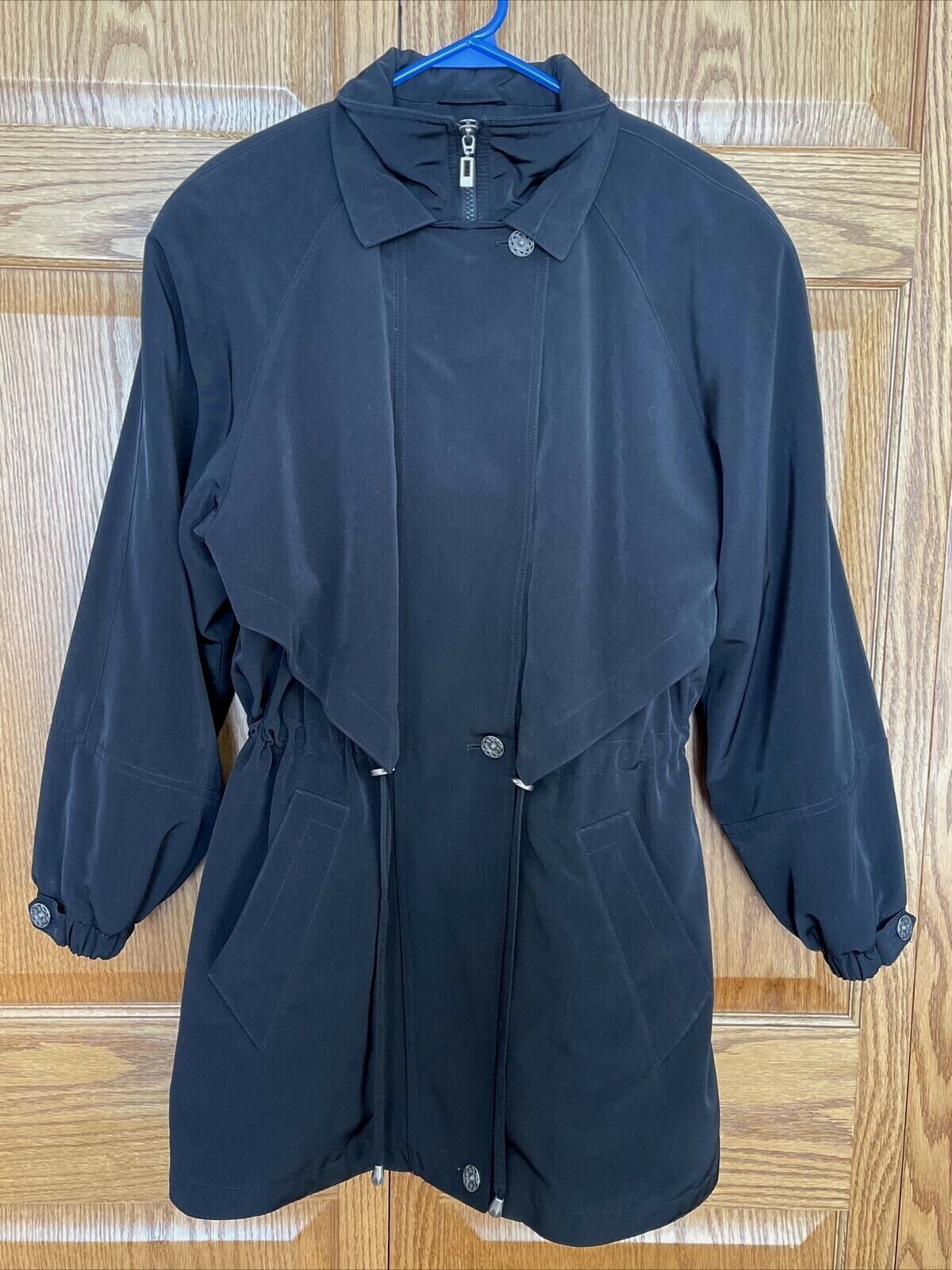 FS Limited Black Dressy Coat 3/4 Length Zipout Liner Womens