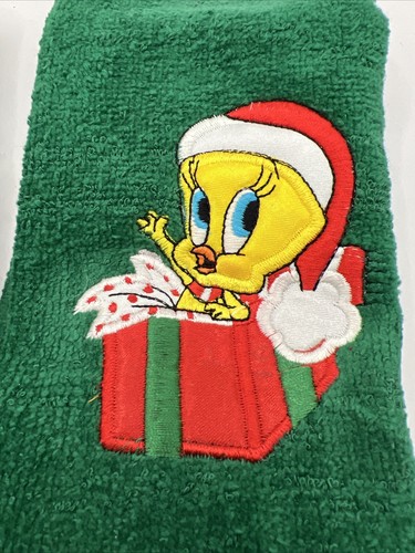 Tweety Bird Christmas HAND TOWELS