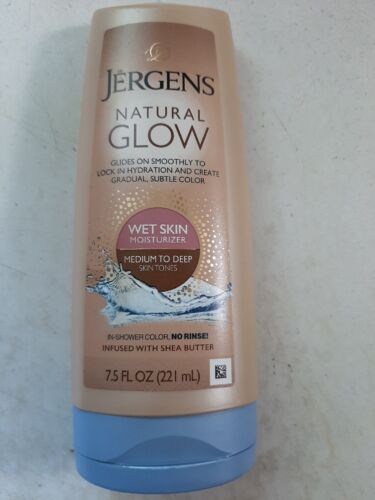 Jergens Natural Glow Wet Skin Moisturizer, Medium to Deep Sk