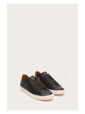 

FRYE Мужские черные кожаные спортивные кроссовки Comfort Walker с круглым носком на платформе 7 м, Черный, 3481220