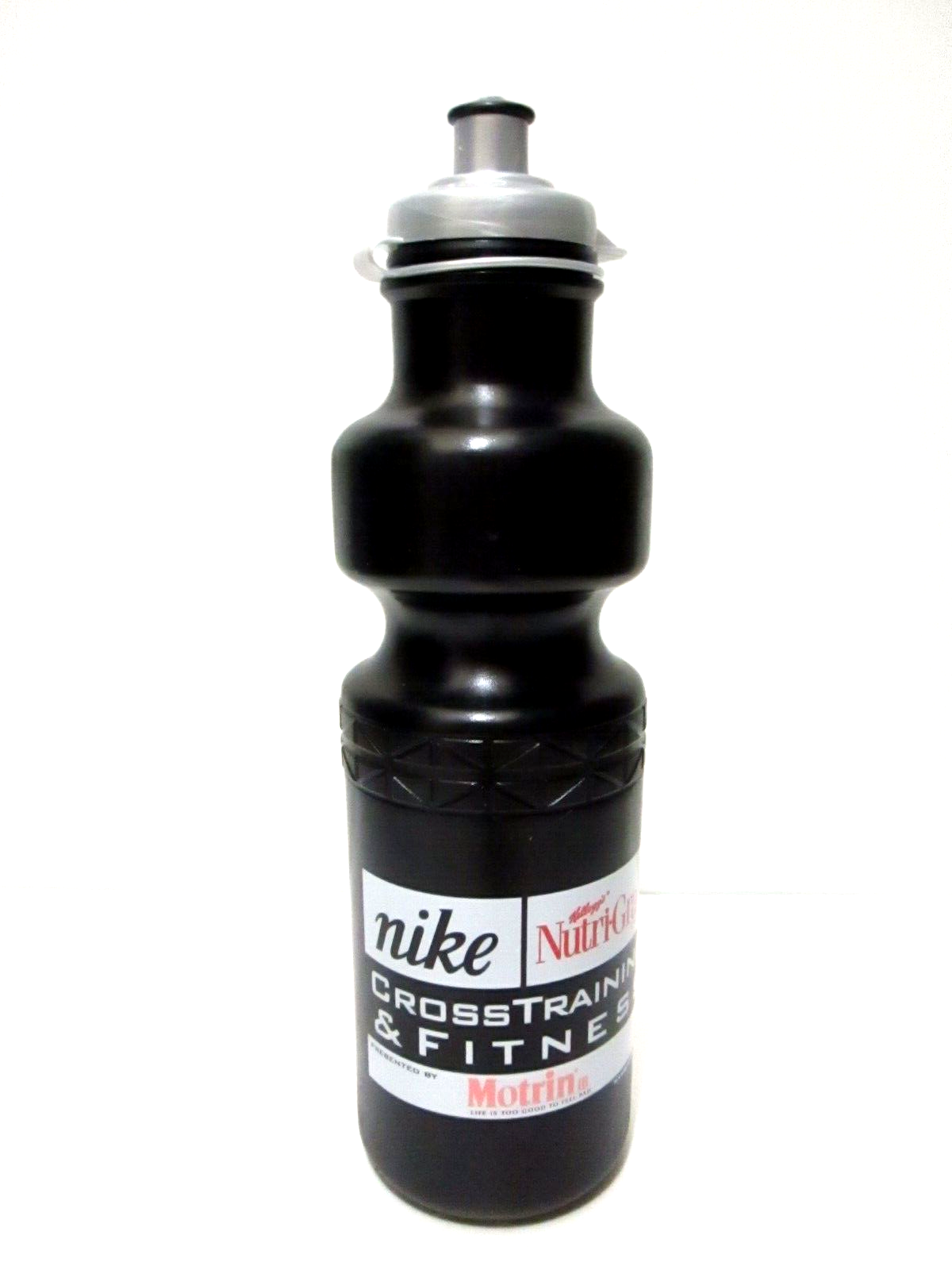 VTG NOS NIKE WATER DRINK SQUEEZE BOTTLE PROMO LOGO KELLOGG'S MOTRIN 20 oz