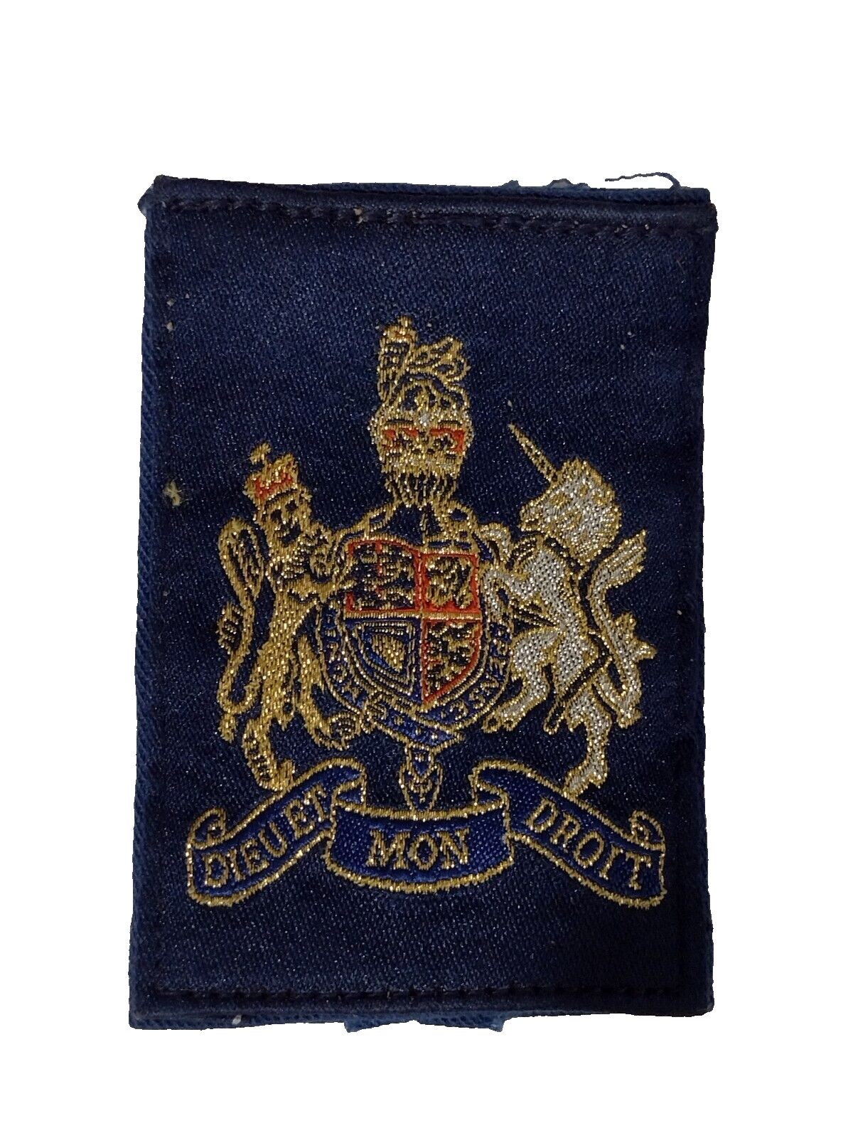 Post WW2 British Army Dieu Et Mon Droit Brass Belt Buckle In Belt - Foto 6