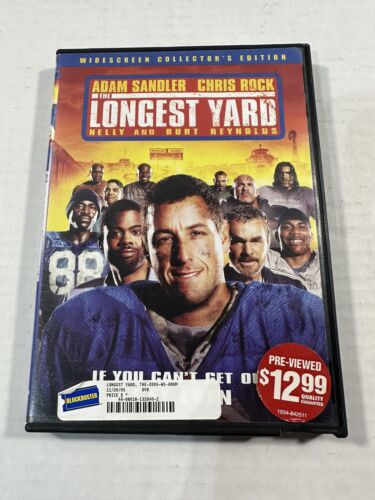 The Longest Yard - DVD - Widescreen - Adam Sandler Chris Rock Burt Reynolds The Longest Yard - DVD - Widescreen - Adam Sandler Chris Rock Burt Reynolds