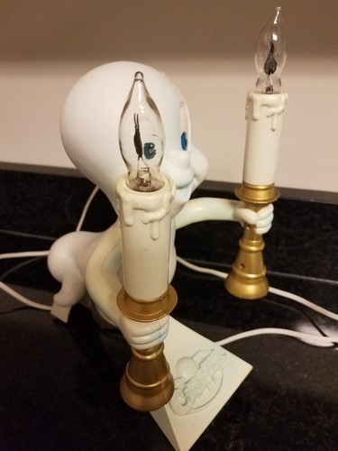 Vintage Trendmasters Candelabra Casper  Friendly Ghost Light 1996 Halloween