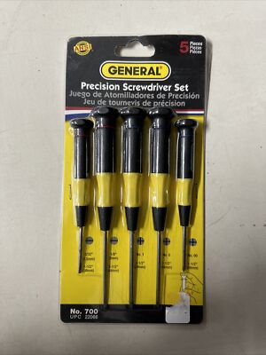 General Tools 700 5-Piece Precision Screwdriver Set (Phillips and Slotted)