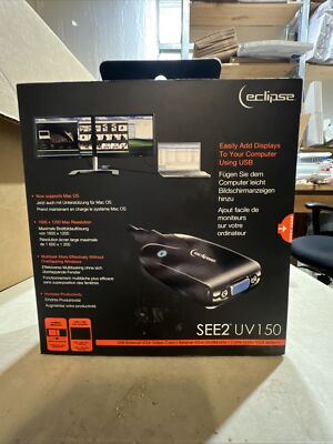 Mad Catz Eclipse SEE2 UV150 USB External VGA Video Card PC Windows Mac OS - NEW