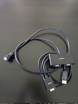 Displayport to VGA adapter,Benfei DP displayport to VGA 6' cable Mal with Ugreen