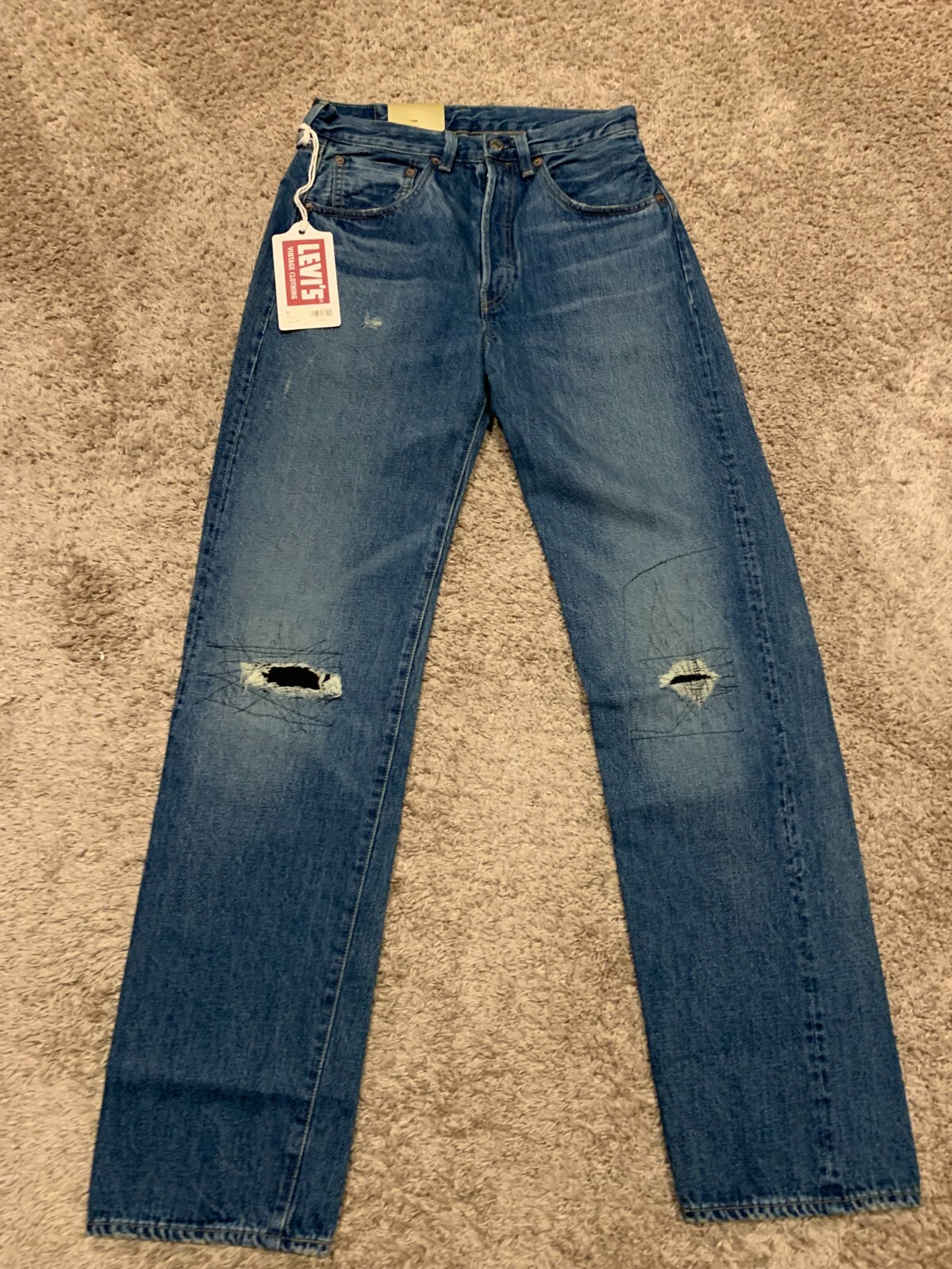 Pre-owned Levi's Lvc 1955 501 Xx Selvedge Jeans Made In Japan 28x34 Rt$265 0066 U44 In Blue