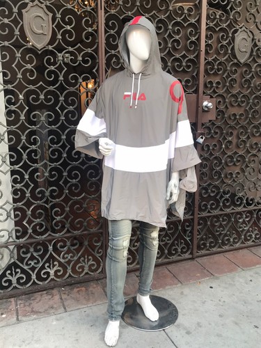 ジャケット・アウター IORE PONCHO COAT / CHARCOAL GRAY Bardo Poncho Jacket - Command Green