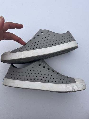 Native MILES Solid Grey Perforated Summer Slip On Shoes Men&rsquo;s Size 8  Women&rsquo;s 10