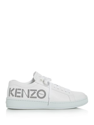 

Женские кроссовки на шнуровке KENZO White Logo Comfort Tennix с круглым носком на платформе и шнуровке, Белый, F962SN129L71
