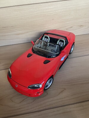 Burago DODGE VIPER RT/10 Red Convertible 1:18 Scale Diecast Car Made in Italy