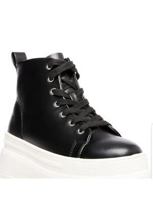 

MADDEN GIRL Женские черные кроссовки на платформе Chuck с люверсами, Черный, CHUC02J1