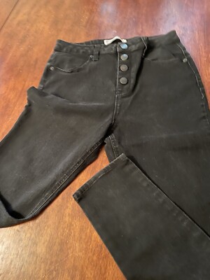 No Boundries Size 13 Women s Stretch Buttonfly, Skinny Jeans 