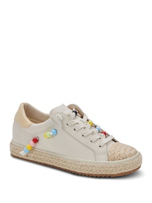 

Женские бежевые кожаные спортивные кроссовки Zoe Pride Toe на платформе DOLCE VITA 8,5 м, Бежевый, ZOE PRIDE