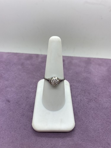18kt White Gold .08ctw SI1-I1, G-H Diamond Cluster Ring Size