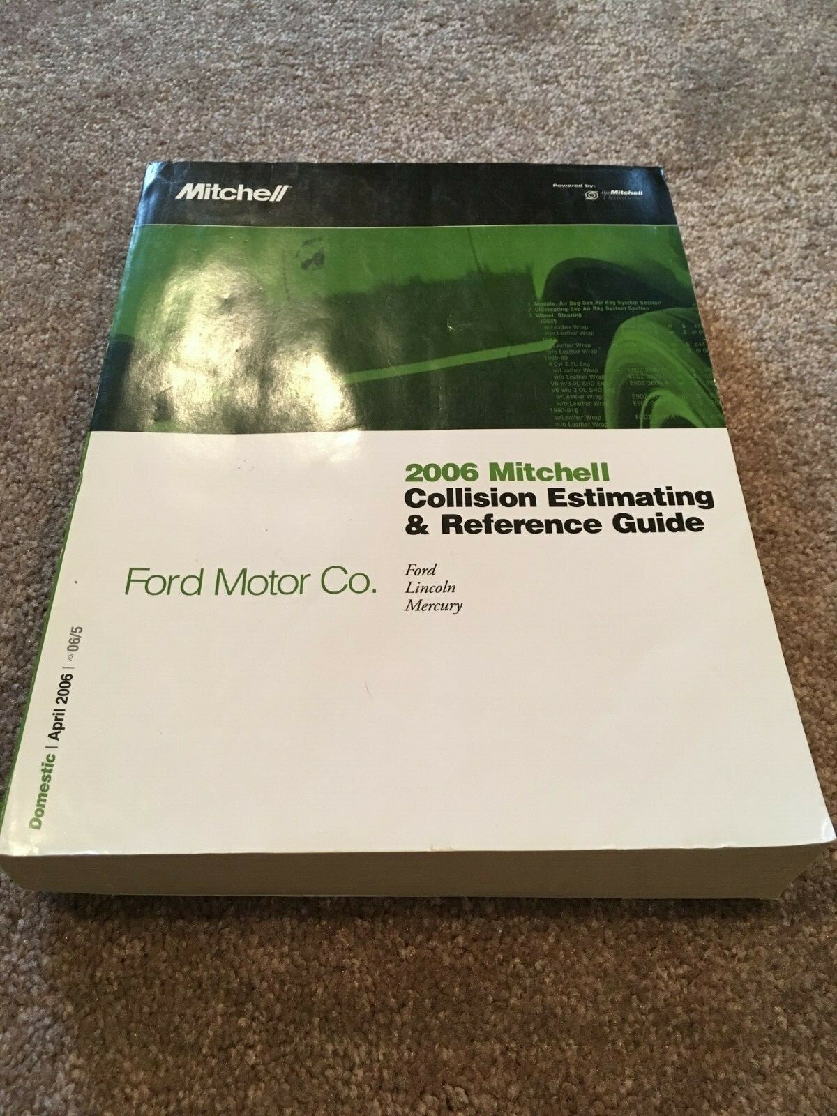 Mitchell 2006 Crash Book Collision Estimating Reference Guide Ford