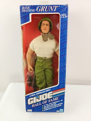 GI Joe Grunt Figure Hall Of Fame 1992 Basic Training 12'' New Hasbro 