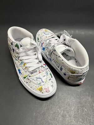 VANS SKATE HALF CAB NO COMPLY X DANIEL JOHNSTON  DOODLES  SK8 LX SZ 11