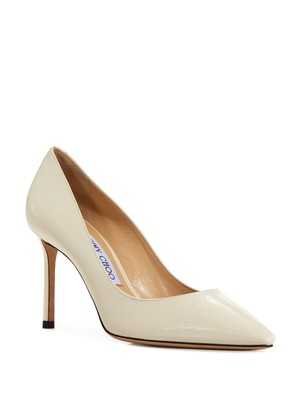 

Женские кожаные туфли-лодочки JIMMY CHOO Latte Beige Pattern Romy Stiletto без шнуровки 39,5, Бежевый, J000133414