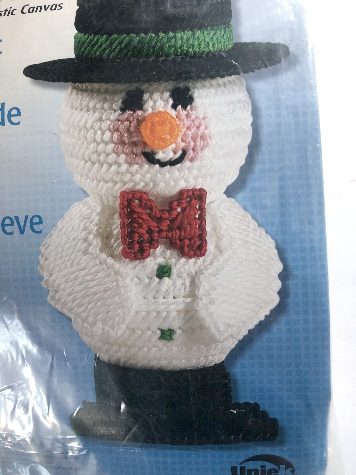 Quick Count Plastic Canvas Snowman Kit 3057351 yarn needlecraft 7.5