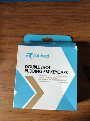 ranked Double Shot Pudding PBT Keycaps Full 108 for ANSI