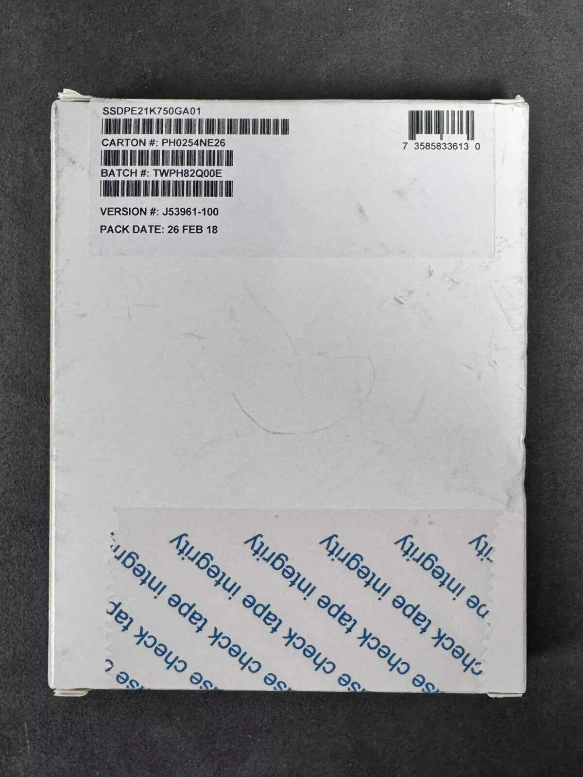 Intel Optane DC P4800X 750GB SSD 2.5 Intel Optane DC P4800X 750GB SSD 2.5