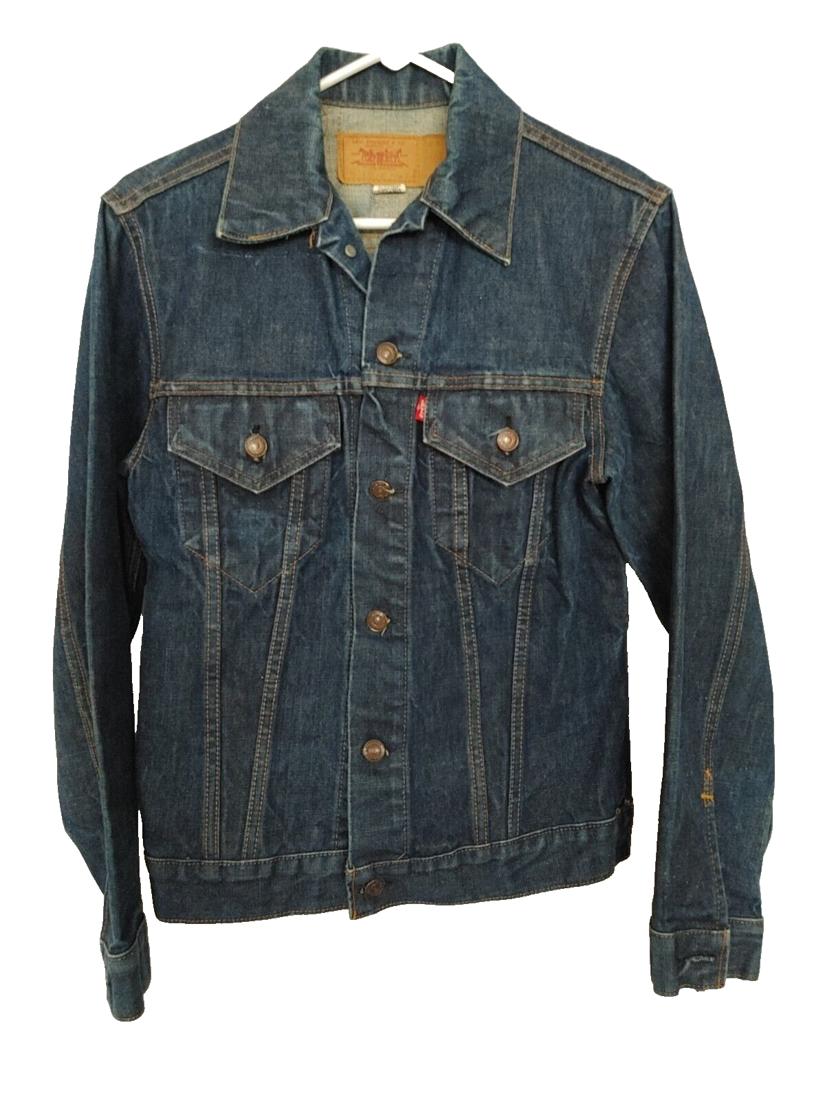 Levi Strauss Denim Jacket WPL 423 Red Tab 525 Button Dark Levi Strauss Denim Jacket WPL 423 Red Tab 525 Button Dark